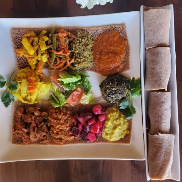 Ethiopques Veggie Platter.